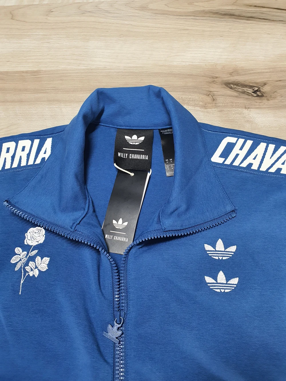 Adidas x Willy Chavarria Full Zip Knit Tracktop Jacket Marine JV8991 Sz Men's M
